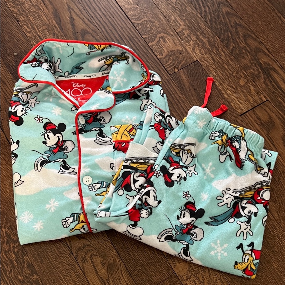 Disney Kids holiday Pajamas - Blue Mickey Mouse Design
